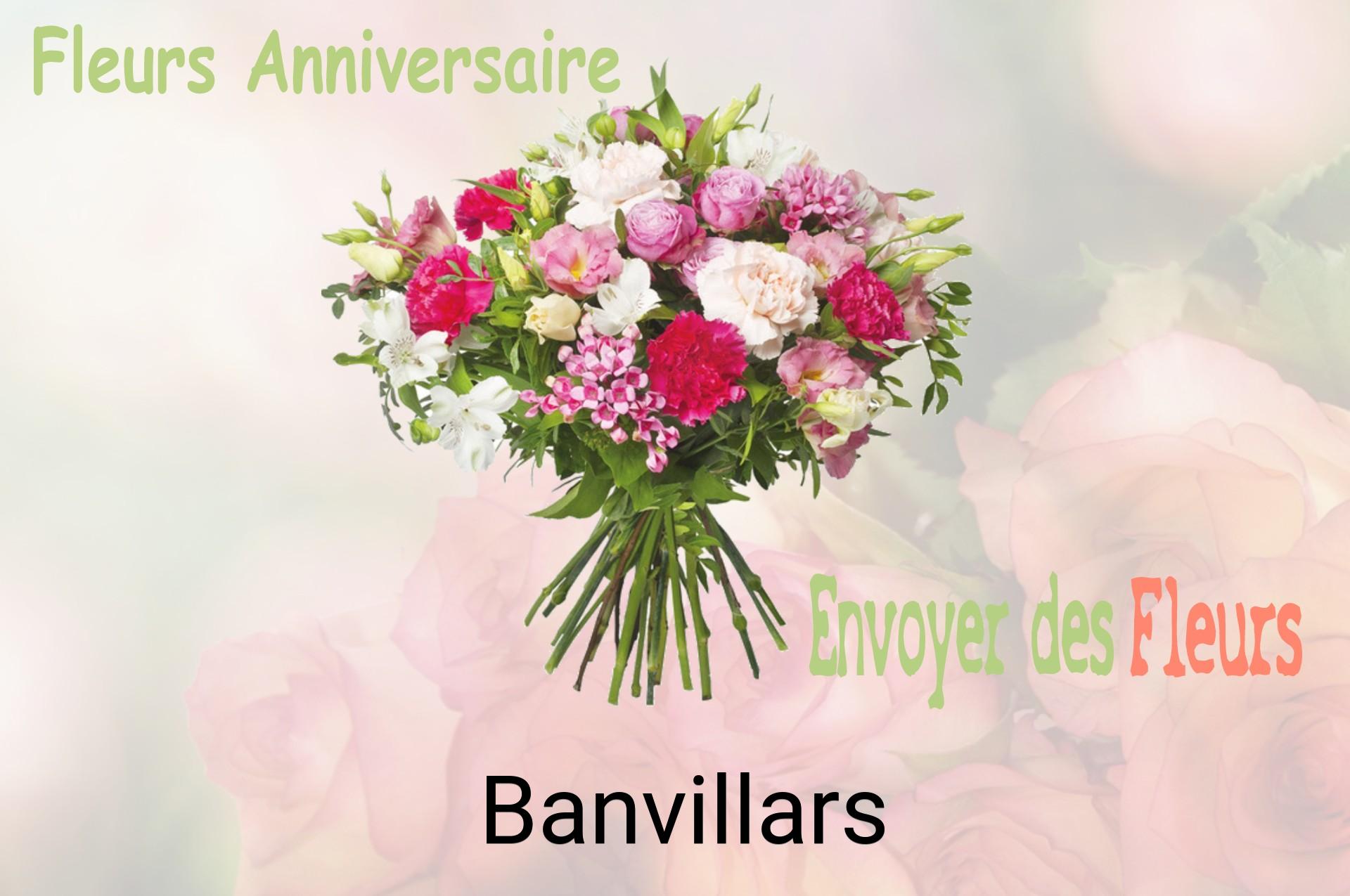 Bouquet de fleurs d’anniversaire livré à Banvillars
