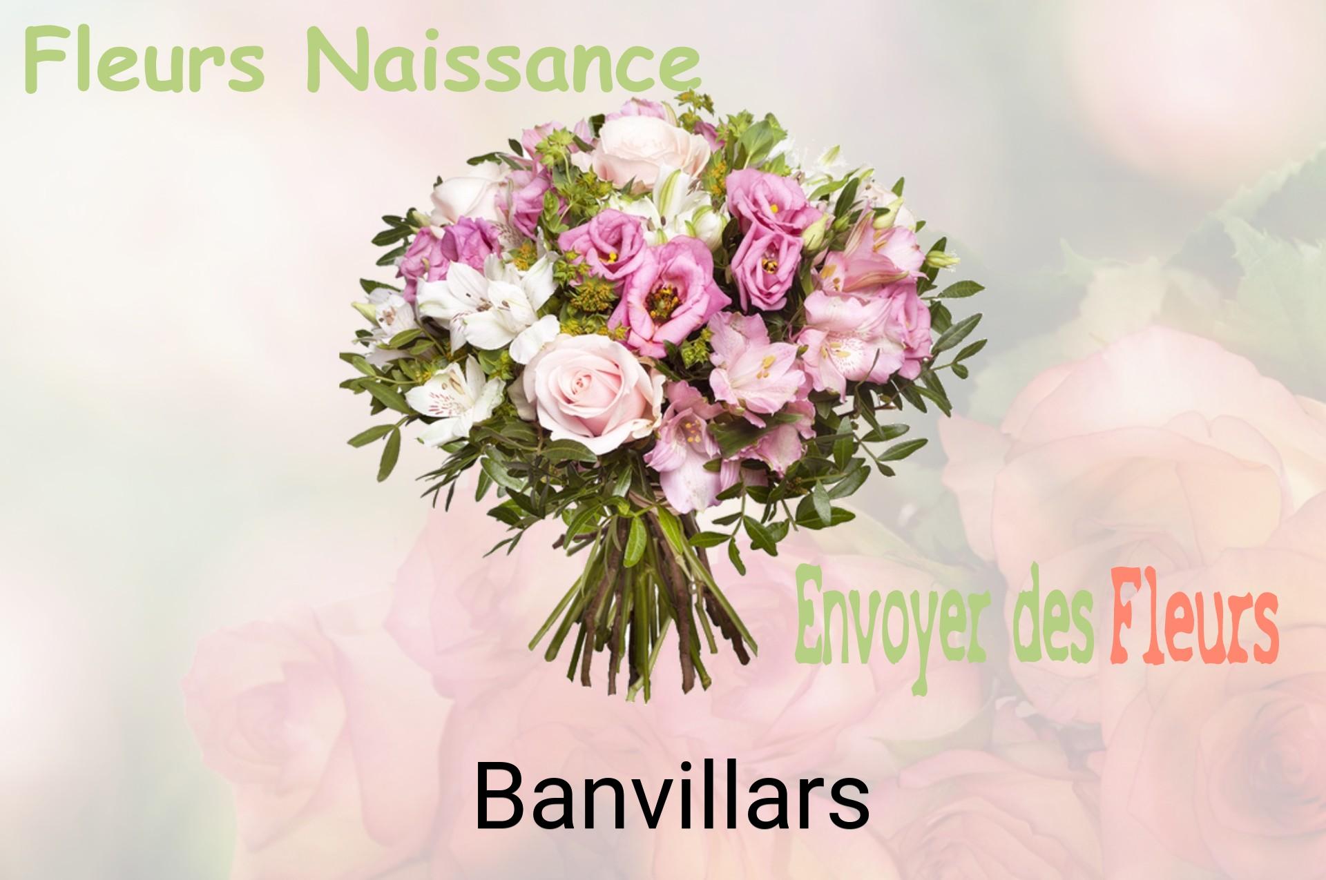 Bouquet de fleurs de naissance livré à Banvillars